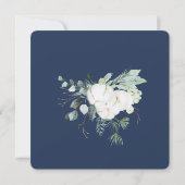 ユーカリ綿 |感じベージュ色v2ブライダルシャワー 招待状 (裏面)