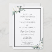 ユーカリ綿 |感じベージュ色v2リハーサルディナー 招待状 (正面)