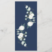 ユーカリ綿 |白モダンのメ結婚ニュー メニュー (裏面)