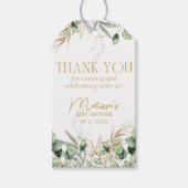 ユーカリ緑ありがとうギフト ギフトタグ (正面)