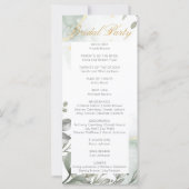 ユーカリ緑と金ゴールド水結婚色 (裏面)