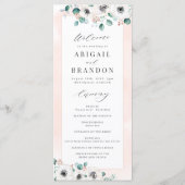 ユーカリ緑のアネモンフローラ素朴結婚性 プログラム (正面)