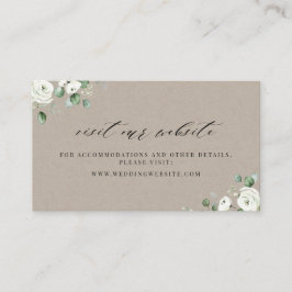 ユーカリ緑のフローラWebサイト挿入カード プレイスカード