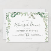 ユーカリ緑のリースリハーサル 招待状 (正面)