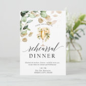 ユーカリ緑のワインテイスティングリハーサルディナー 招待状 (スタンド正面)