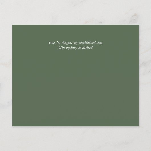 ユーカリ緑の写真婚約救日 (裏面)