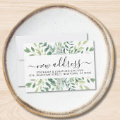 ユーカリ緑の動く発表 ノートカード