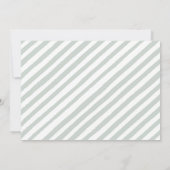 ユーカリ緑の女の子の赤ちゃんシャワー写真の招待状 招待状 (裏面)