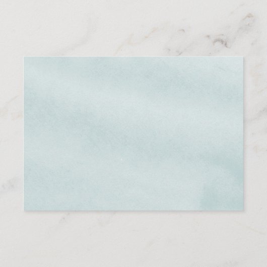 ユーカリ緑の幾何学的ウェディングレセプション エンクロージャーカード (裏面)