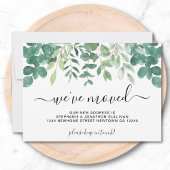 ユーカリ緑の引っ越しました発表 案内状