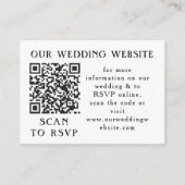 ユーカリ緑の枠グリーンブルーホワイトくもの巣QR エンクロージャーカード (正面)