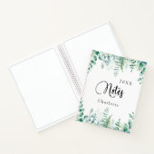 ユーカリ緑の森林地帯シダ ノートブック (内部)