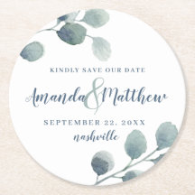 ユーカリ緑の水の色の葉ほこりっぽい青