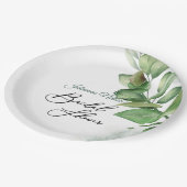 ユーカリ緑の紙プレート ペーパープレート (アングル)