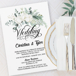 ユーカリ緑の結婚披露宴 招待状