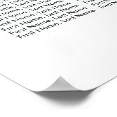 ユーカリ緑の結婚葉のシーティングチャート ポスター (角)