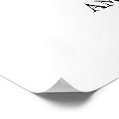 ユーカリ緑の結婚葉の歓迎ポスター ポスター (角)