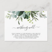 ユーカリ緑の結婚葉の願い井戸 エンクロージャーカード (正面)