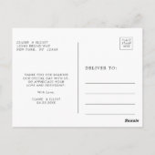 ユーカリ緑の葉ありがとう ポストカード (裏面)