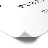 ユーカリ緑の葉結婚のパウダールーム標識 ポスター (角)