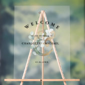 ユーカリ緑の金ゴールド結婚の歓迎 アクリルサイン (ニュートラル)