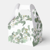 ユーカリ緑の銀ドルガムの花 フェイバーボックス (裏面サイド)