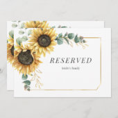 ユーカリ緑ひまわりフローラ予約サイン (正面/裏面)