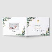 ユーカリ緑カスタムの写真《キリスト教》洗礼式や命名式 ゲストブック (全面)