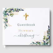 ユーカリ緑カスタムの写真《キリスト教》洗礼式や命名式 ゲストブック (正面)