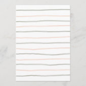 ユーカリ緑バルーンおむつラッフルサイン 招待状 (裏面)