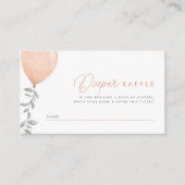 ユーカリ緑バルーンオムツラッフル2 エンクロージャーカード (正面)