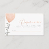 ユーカリ緑バルーンオムツラッフル エンクロージャーカード (正面)