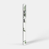 ユーカリ緑パーソナライズされた学名モノグラム SAMSUNG GALAXYケース (右側面)