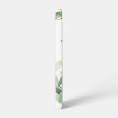 ユーカリ緑パーソナライズされた学名モノグラム SAMSUNG GALAXYケース (左側面)