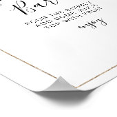 ユーカリ緑ブライダルシャワーミモサバー徴候 ポスター (角)