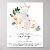 ユーカリ緑ブライダルシャワーリングや輪ゲームポスター ポスター (正面)