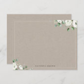 ユーカリ緑地フローラパーソナライズされた文具 ノートカード (正面/裏面)