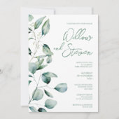 ユーカリ緑素朴植物学結婚院 招待状 (正面)