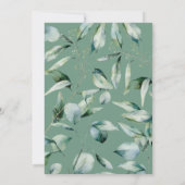 ユーカリ緑素朴植物学結婚院 招待状 (裏面)