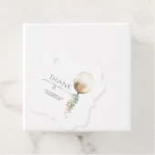 ユーカリ緑結婚気球ありがとう フェイバータグ (インサイチュ)