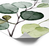 ユーカリ緑結婚草の植栽の儀式 ポスター (角)