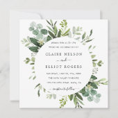 ユーカリ緑結婚葉広場 招待状 (正面)