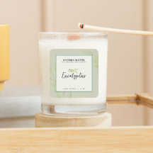 ユーカリ緑色製品ラベルシール