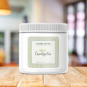 ユーカリ緑色製品ラベルシール スクエアシール