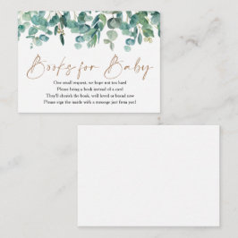 ユーカリ緑色赤ちゃんシャワーベビー エンクロージャーカード