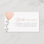 ユーカリ緑色風船ベビー エンクロージャーカード (正面)