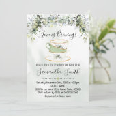 ユーカリ緑茶ブライダルシャワー招待 シーズンカード (スタンド正面)
