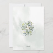 ユーカリ緑茶ベイビーシャワーの招待 シーズンカード (裏面)