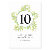 ユーカリ緑葉の水色 テーブルナンバー (裏面)