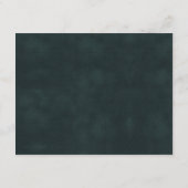 ユーカリ緑金箔葉結婚式RSVP エンクロージャーカード (裏面)